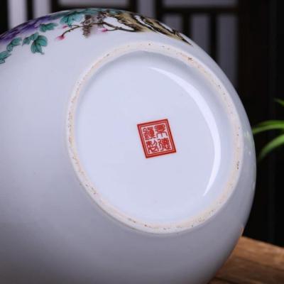 BÌNH CỦ TỎI HỌA TIẾT HOA MẪU ĐƠN